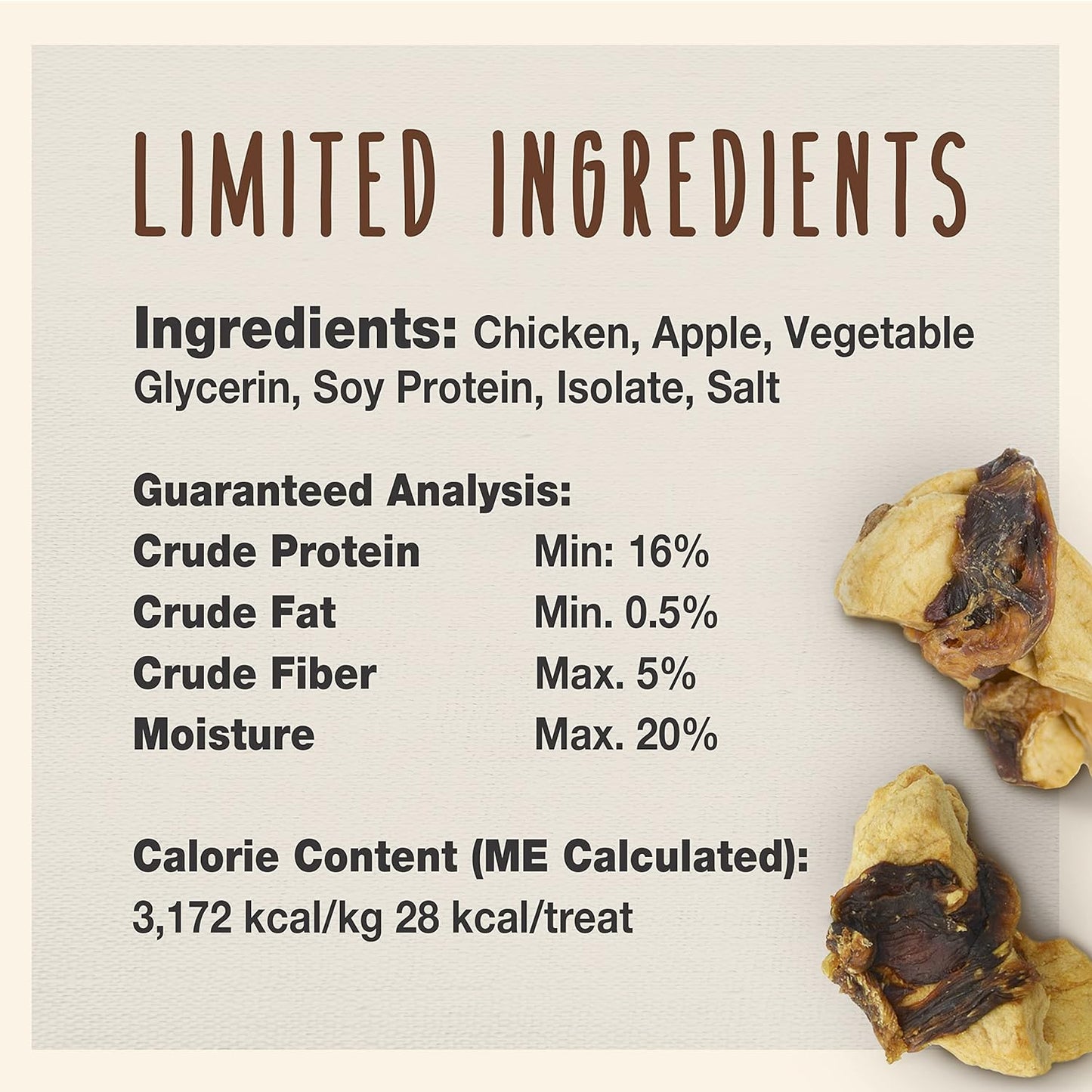 Gourmet Chicken & Apple Dog Treats - Healthy, Natural Training Treats for All Dog Sizes - Inspected and Tested in the USA (28 Oz.)